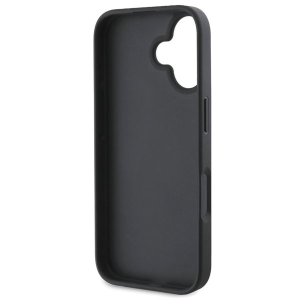 Guess Coque arrière Bottom Stripe 4G Apple iPhone 16 - Gris