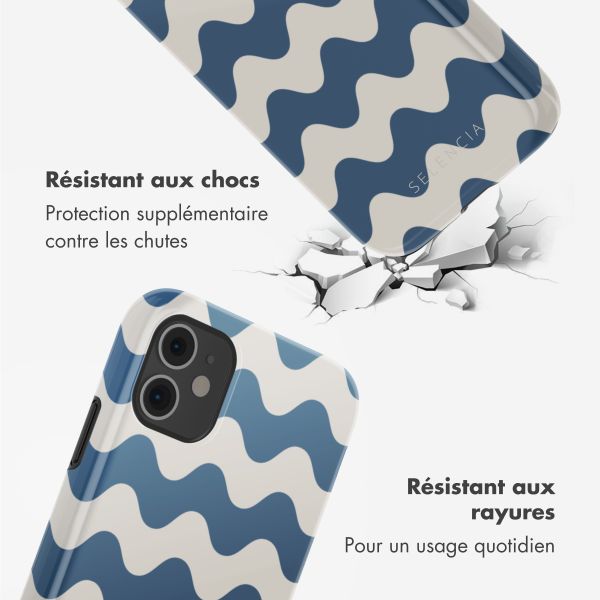 Selencia Coque arrière Vivid Apple iPhone 11 - Wave Vibes Classic Blue