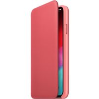 Apple Étui de télephone portefeuille Leather Folio Apple iPhone Xs Max - Peony Pink