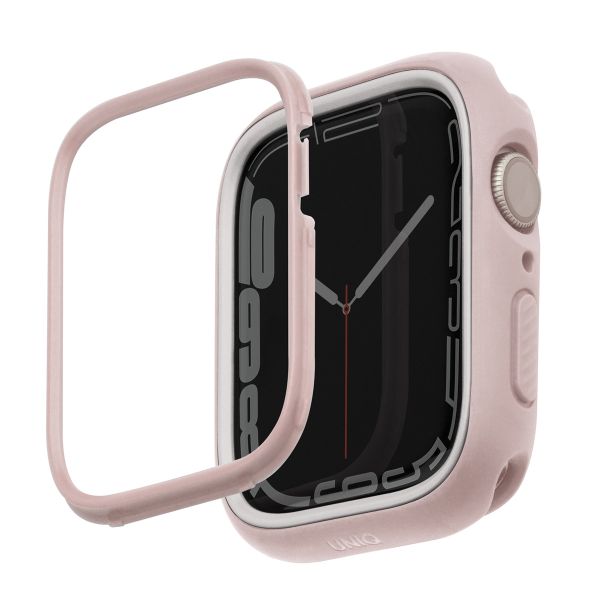 Uniq Coque Moduo avec lunette Apple Watch - 40 / 41 mm - Blush (Pink/White)