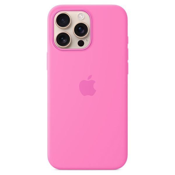 Apple Coque en silicone MagSafe Apple iPhone 16 Pro Max - Peony Pink