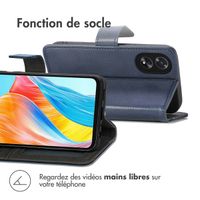 imoshion Étui de télephone portefeuille de luxe Oppo A18 / Oppo A38 - Bleu foncé