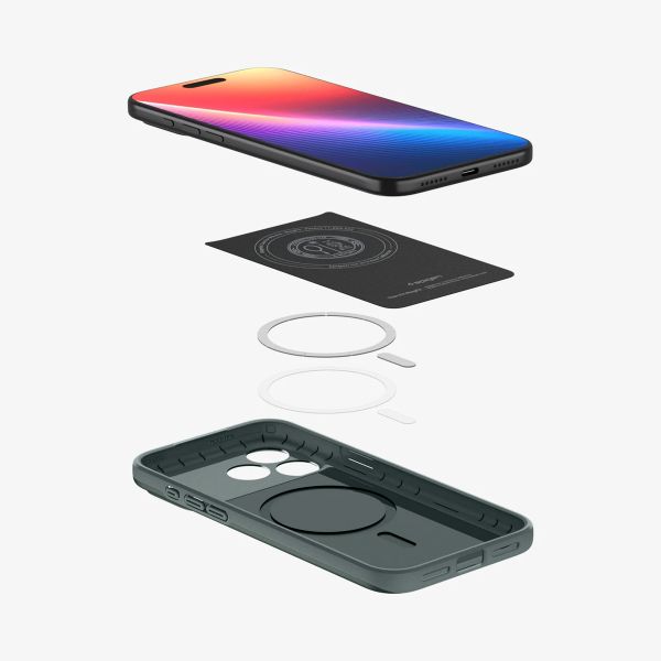 Spigen Coque Thin Fit avec MagSafe Apple iPhone 17 Pro Max - Abyss Green