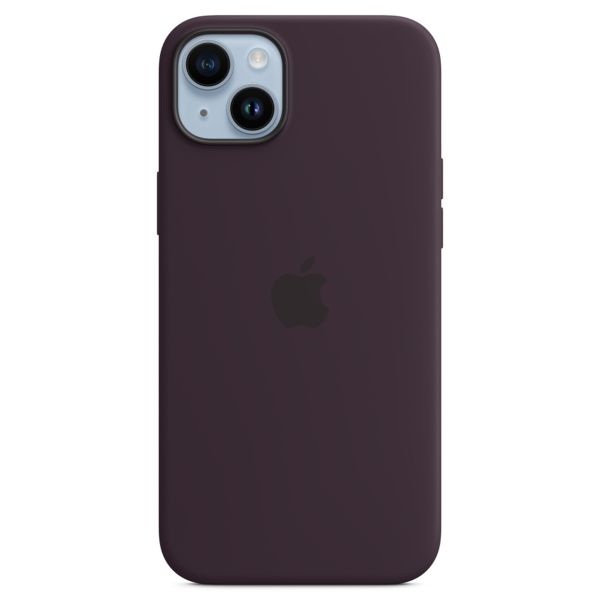 Apple Coque en silicone MagSafe Apple iPhone 14 Plus - Elderberry