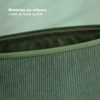 Selencia Pochette ordinateur Corduroy 13-14 pouces - Sage Green
