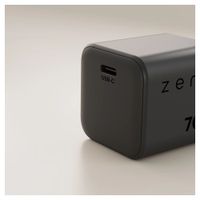 Zens Chargeur compact USB-C 70W - Adaptateur secteur - Noir