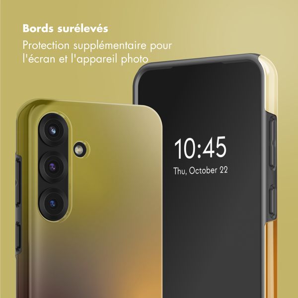 Selencia Coque arrière Vivid avec MagSafe Samsung Galaxy S25 - Gradient Olive Dust