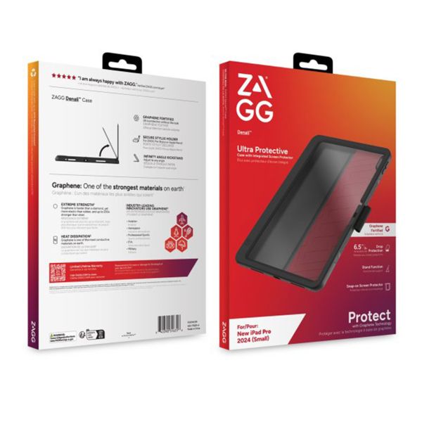 ZAGG Graphene Denali Case Apple iPad Pro 11 (2025) M5 / (2024) M4 - Noir
