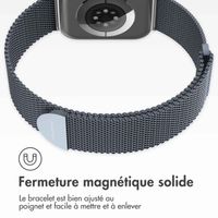 imoshion Bracelet magnétique milanais Apple Watch | 44/45/46/49 mm - Taille S - Gris foncé