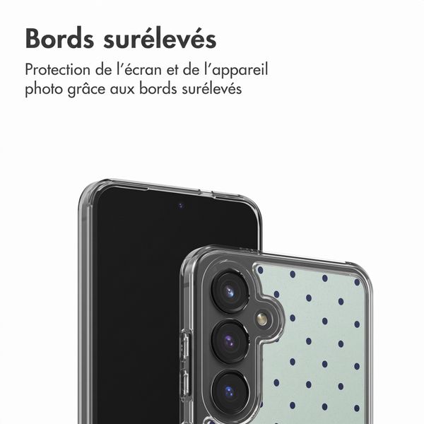 imoshion Coque Design Samsung Galaxy S24 - Polka Dot Mintgroen