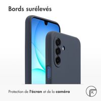 Accezz Coque Liquid Silicone Samsung Galaxy A17 (5G) / (4G) - Bleu foncé