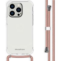 imoshion Coque arrière transparente avec cordon Apple iPhone 14 Pro - Rose Doré