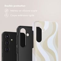 Selencia Coque arrière Vivid Samsung Galaxy S25 FE - Desert Waves Beige