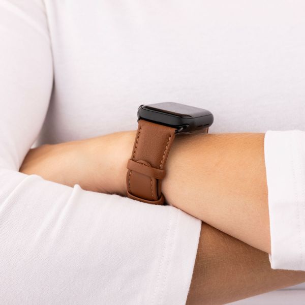 imoshion Bracelet Classic en cuir Apple Watch | 38/40/41/42 mm - Marron
