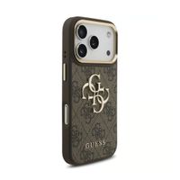 Guess Coque 4G Metal Logo Backcover Apple iPhone 18 Pro / 17 Pro - Marron