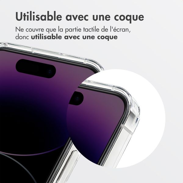 Accezz Protection d'écran en verre trempé avec filtre de confidentialité + Applicateur Apple iPhone 17e / 16e / 14 / 13 / 13 Pro