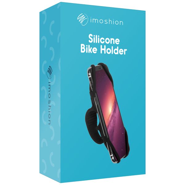 imoshion Support de téléphone en silicone pour vélo - Universel - Noir