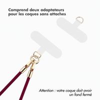 Selencia Cordon universel pour téléphone avec 2 crochets - réglable - Bold Burgundy