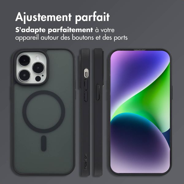 imoshion Coque Color Guard avec MagSafe Apple iPhone 14 Pro Max - Noir