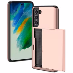imoshion Coque arrière avec porte-cartes Samsung Galaxy S21 FE - Rose Doré