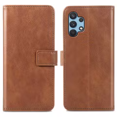 imoshion Étui de télephone portefeuille de luxe Samsung Galaxy A32 (4G) - Marron