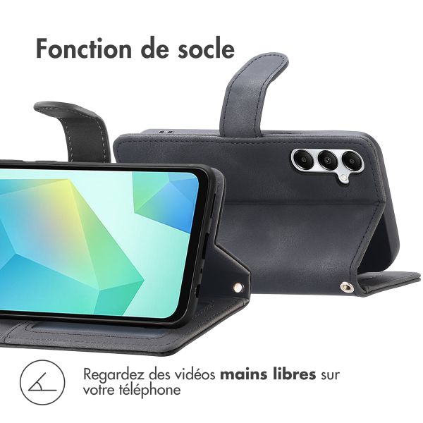 imoshion Etui de télephone portefeuille avec cordon Samsung Galaxy A17 (5G) / (4G) - Noir