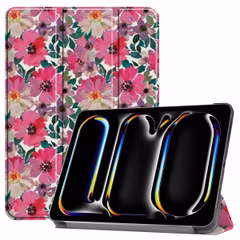 imoshion Coque tablette Design Trifold Apple iPad Pro 13 (2025) M5 / (2024) M4 - Floral Water Color