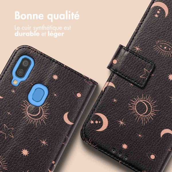 imoshion Étui de télephone portefeuille Design Samsung Galaxy A40 - Sky Black
