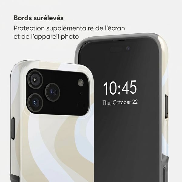 Selencia Coque arrière Vivid Apple iPhone 18 Pro Max - Desert Waves Beige