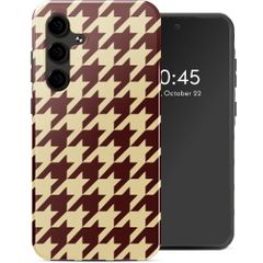 Selencia Coque arrière Vivid Samsung Galaxy S24 FE - Pied-de-Poule