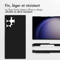 Accezz Coque Kevlar® MagSafe Samsung Galaxy S23 Ultra - Noir