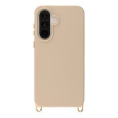 Selencia Coque arrière Rivièra avec MagSafe avec crochets amovibles Samsung Galaxy A36 / A56 - Milky Latte