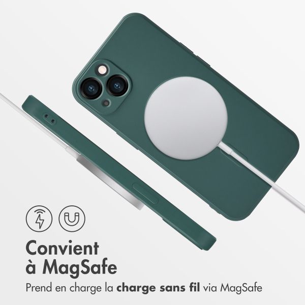 imoshion Coque Couleur avec MagSafe Apple iPhone 13 - Vert foncé