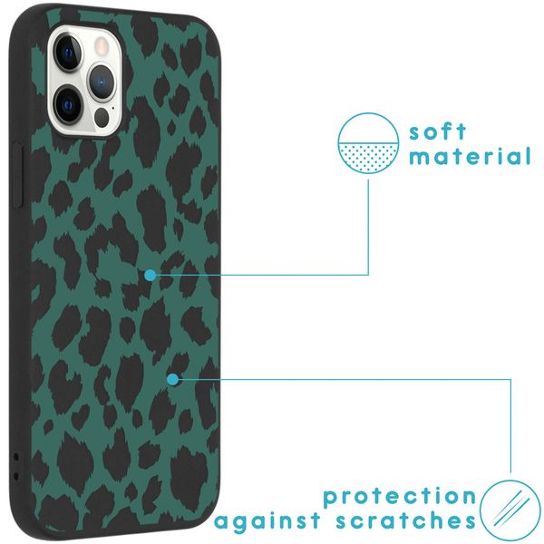 imoshion Coque Design Apple iPhone 12 (Pro) - Green Leopard