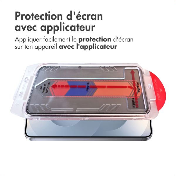 Accezz Protection d'écran en verre trempé avec filtre de confidentialité + Applicateur Samsung Galaxy S24 Plus / S25 Plus