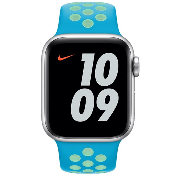 Apple Bracelet Nike Sport Apple Watch | 38/40/41/42 mm - Taille S/M/L - Chlorine Blue/Green Glow