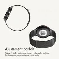 imoshion Bracelet magnétique milanais  - Connexion universelle 20 mm - Noir