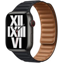 Apple Bracelet Leather Link Apple Watch | 38/40/41/42 mm - Taille M/L - Midnight