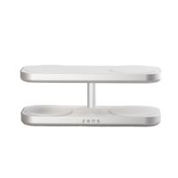 Zens Quattro Wireless Charger Pro 4 - Station de charge sans fil - Compatible Qi2 et MagSafe - Blanc