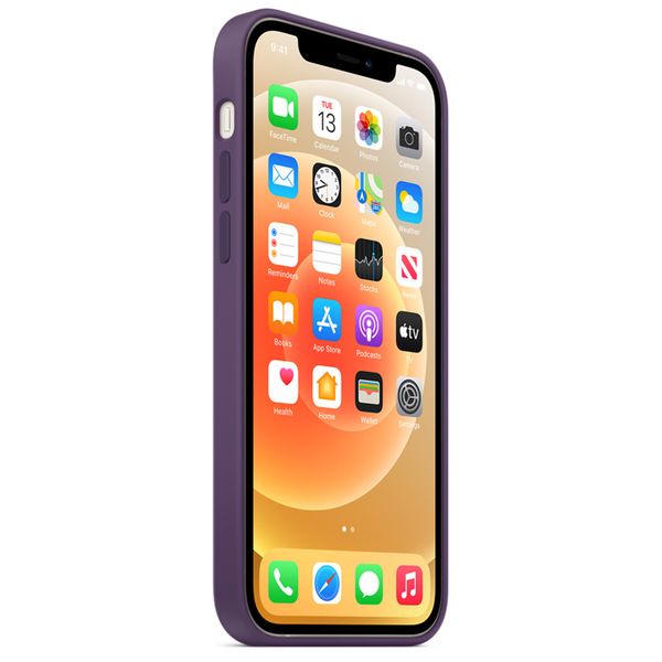 Apple Coque en silicone MagSafe Apple iPhone 12 (Pro) - Amethyst
