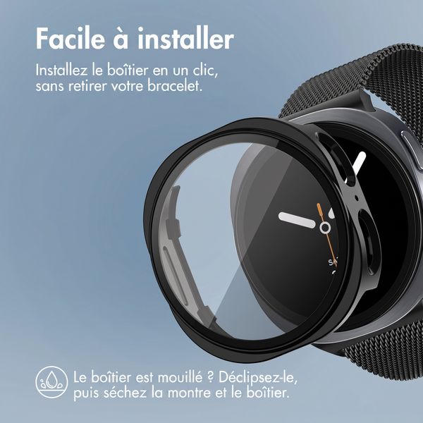 imoshion Coque rigide à couverture complète Samsung Galaxy Watch 8 (44 mm) - Noir