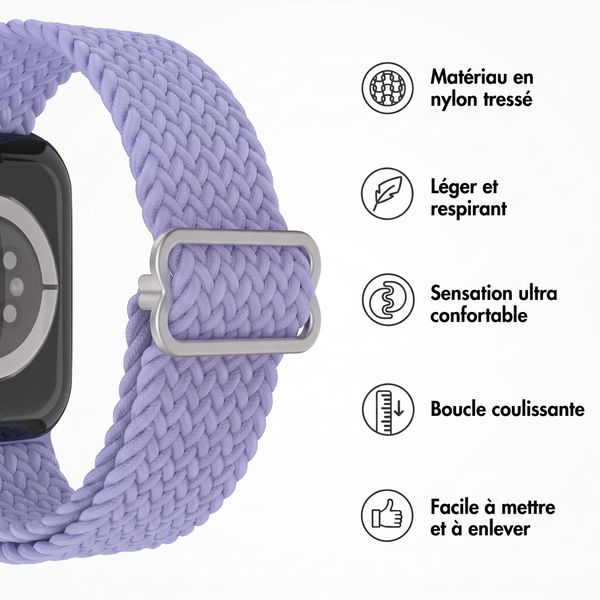 imoshion Bracelet nylon tissé Apple Watch | 38/40/41/42 mm - Lilas