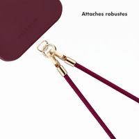 Selencia Cordon universel pour téléphone avec 2 crochets - réglable - Bold Burgundy