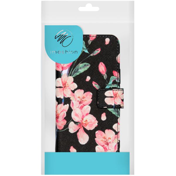 imoshion Design Softcase Bookcase Samsung Galaxy M31 - Blossom Watercolor Black