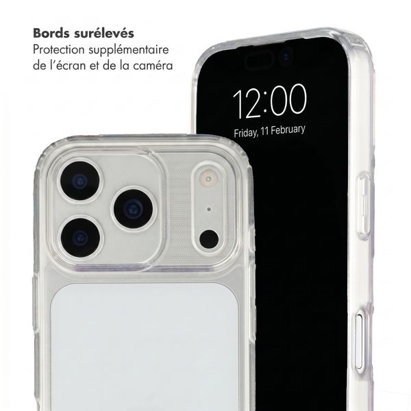 Selencia Coque arrière avec crochets amovibles Apple iPhone 18 Pro Max / 17 Pro Max - Transparent