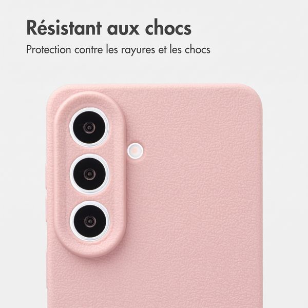 imoshion Coque arrière Texture Samsung Galaxy S26 - Rose