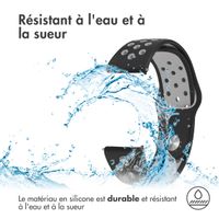 imoshion Bracelet sport en silicone  - Connexion universelle 18 mm - Black / Grey