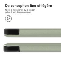 imoshion Coque tablette Design Trifold Apple iPad 9 (2021) 10.2 pouces / iPad 8 (2020) 10.2 pouces / iPad 7 (2019) 10.2 pouces - Floral Green
