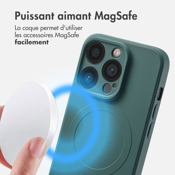 imoshion Coque Couleur avec MagSafe Apple iPhone 14 Pro - Vert foncé