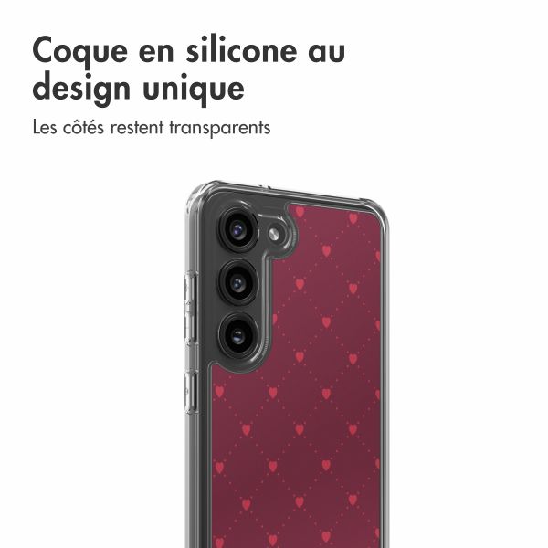 imoshion Coque Design Samsung Galaxy S23 - Crush Check Coral Dust
